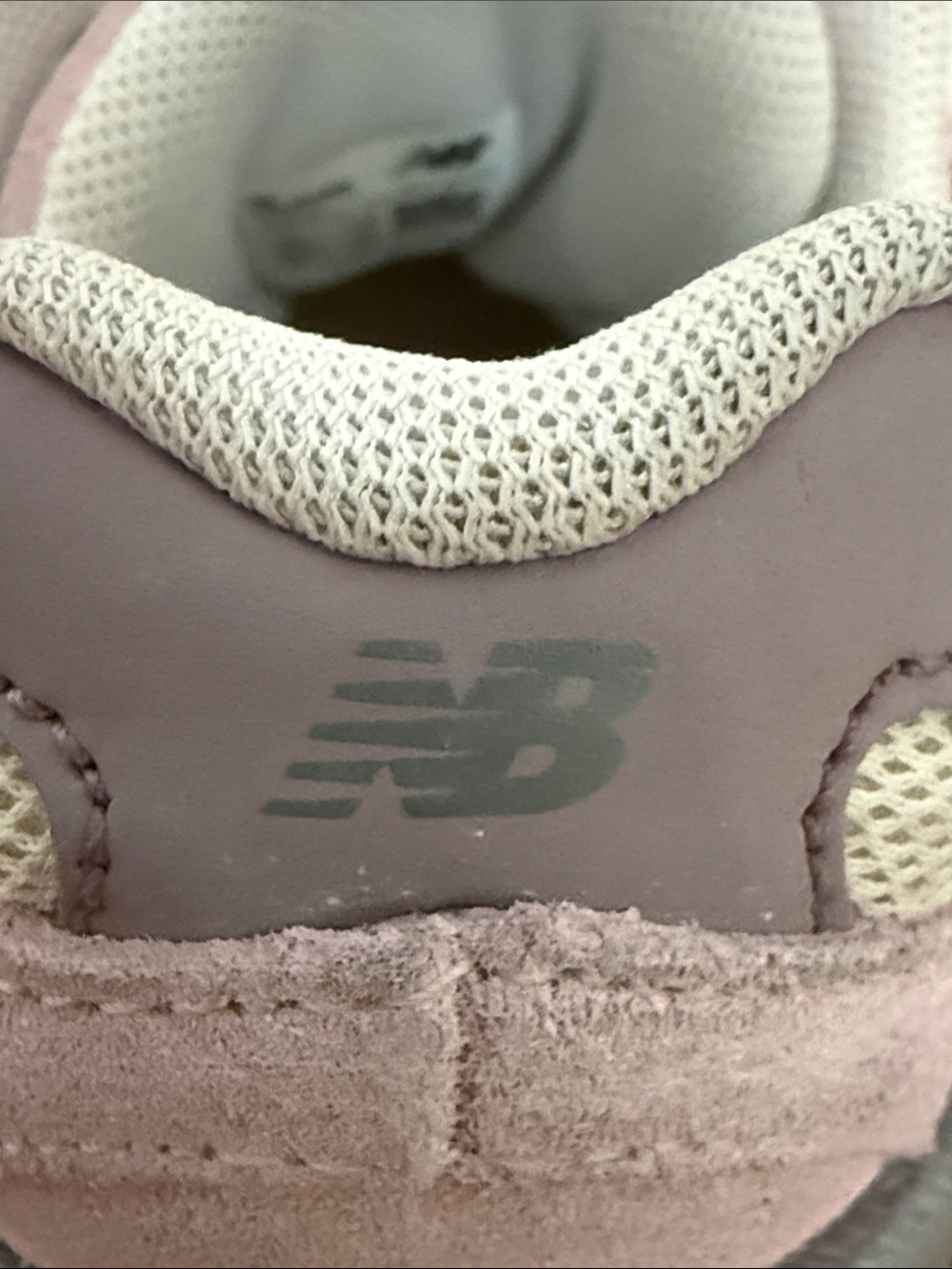 New Balance Kids Pastel Pink and White Athletic Sneakers - Picture 4 of 9